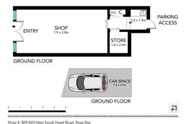 Shop 4, 809-823 New South Head Rd Rose Bay NSW 2029 - Floor Plan 1
