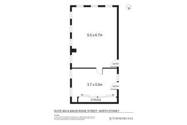 805 & 806, 26 Ridge Street North Sydney NSW 2060 - Floor Plan 1