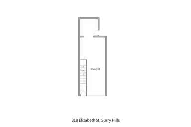 Shop 1, Ground/318 ELIZABETH Street Surry Hills NSW 2010 - Floor Plan 1