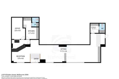 2/474 Flinders Street Melbourne VIC 3000 - Floor Plan 1