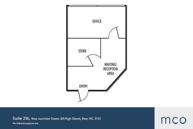 Kew Junction Tower, Suite 216, 89 High Street Kew VIC 3101 - Floor Plan 1