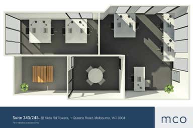 St Kilda Rd Towers, Suite 243-245, 1 Queens Road Melbourne VIC 3004 - Floor Plan 1