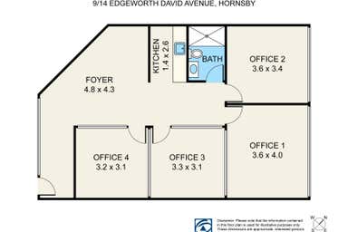 9/14 Edgeworth David Ave Hornsby NSW 2077 - Floor Plan 1