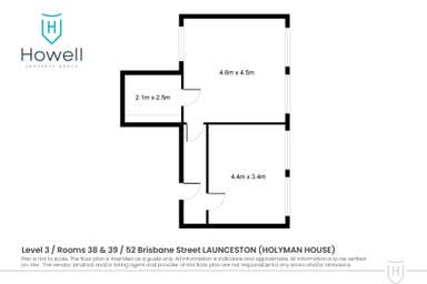 Holyman House, Level 3 Rooms 38 & 39, 52 Brisbane Street Launceston TAS 7250 - Floor Plan 1