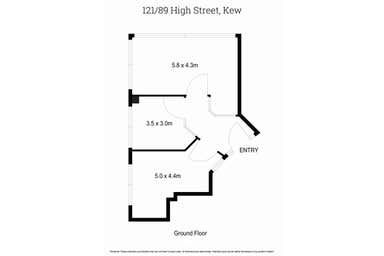 Suite 121, 89 High Street Kew VIC 3101 - Floor Plan 1