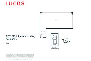 1201/401 Docklands Drive Docklands VIC 3008 - Floor Plan 1