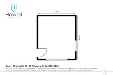 Room 36, Level 3, 52-60 Brisbane Street Launceston TAS 7250 - Floor Plan 1