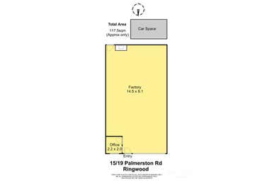 Factory 15, 19 Palmerston Road East Ringwood VIC 3134 - Floor Plan 1
