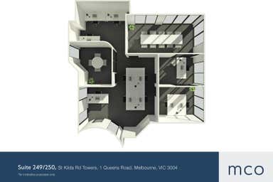 St Kilda Rd Towers, Suites 249 & 250, 1 Queens Road Melbourne VIC 3004 - Floor Plan 1