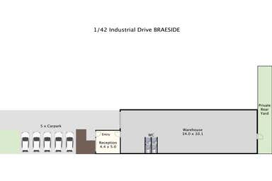 1/42 Industrial Drive Braeside VIC 3195 - Floor Plan 1
