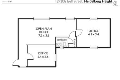 2/108 Bell Street Heidelberg Heights VIC 3081 - Floor Plan 1