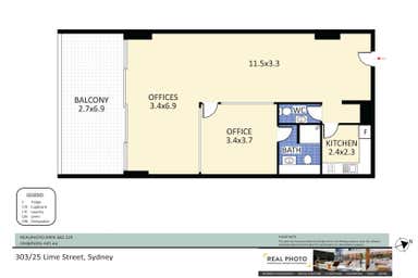 King Street Wharf, 3/25  Lime Street Sydney NSW 2000 - Floor Plan 1