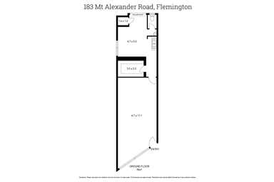 183 Mt Alexander Road Flemington VIC 3031 - Floor Plan 1