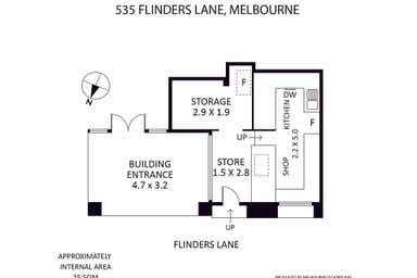 535 Flinders Lane Melbourne VIC 3000 - Floor Plan 1