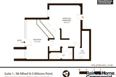 Ground Floor Suite 1, 98 Alfred Street South Milsons Point NSW 2061 - Floor Plan 1