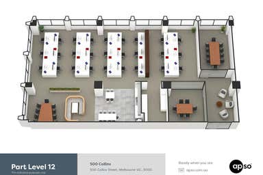 500 Collins, Part Level 12, 500 Collins Street Melbourne VIC 3000 - Floor Plan 1