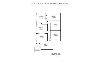 L1, Suite 4, 240 Bay Street Brighton VIC 3186 - Floor Plan 1