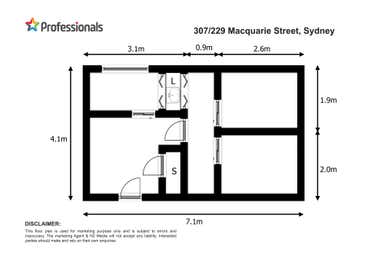 307/229 Macquarie Street Sydney NSW 2000 - Floor Plan 1