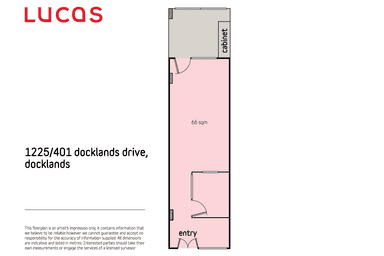 1225/401 Docklands Drive Docklands VIC 3008 - Floor Plan 1