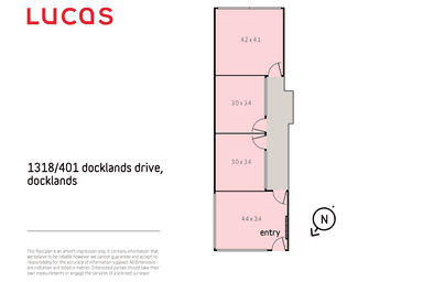 1318/401 Docklands Drive Docklands VIC 3008 - Floor Plan 1