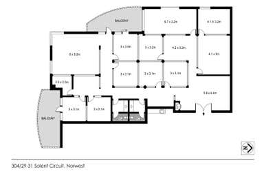 3.04, 29-31 Solent Circuit Norwest NSW 2153 - Floor Plan 1