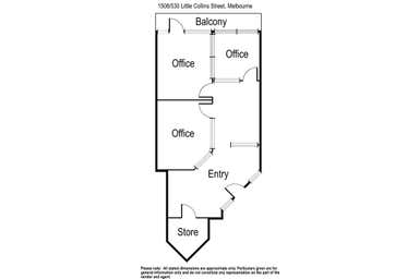 1508/530 Little Collins Street Melbourne VIC 3000 - Floor Plan 1