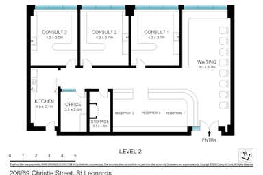 Room 3, 206, 69 Christie Street St Leonards NSW 2065 - Floor Plan 1