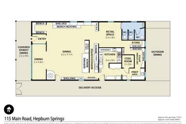 Harry's Cafe, 115 Main Street Hepburn Springs VIC 3461 - Floor Plan 1