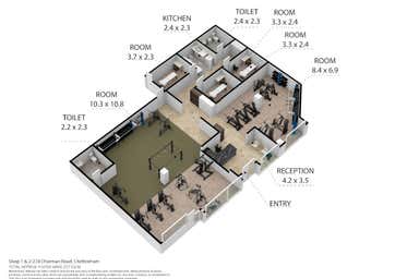 SHOPS 1 & 2, 278 Charman Road Cheltenham VIC 3192 - Floor Plan 1