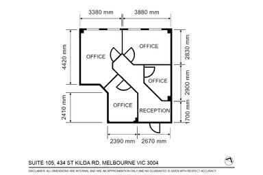 105/434 St Kilda Road Melbourne VIC 3004 - Floor Plan 1