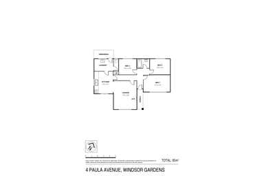 4 Paula Avenue Windsor Gardens SA 5087 - Floor Plan 1