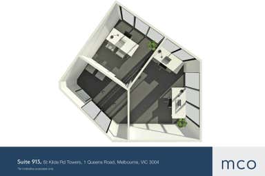 St Kilda Road Towers, Suite 913, 1 Queens Road Melbourne VIC 3004 - Floor Plan 1