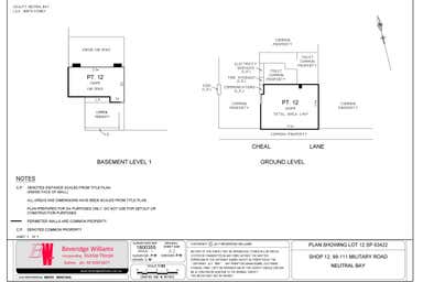 LEASED BY STEVAN BUBALO, 12/99 Military Road Neutral Bay NSW 2089 - Floor Plan 1