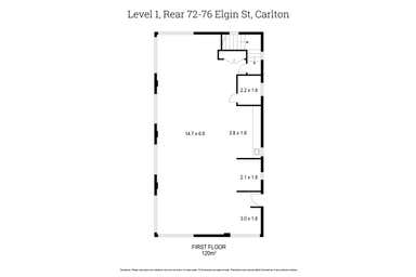 First Floor Rear, 72 Elgin Street Carlton VIC 3053 - Floor Plan 1