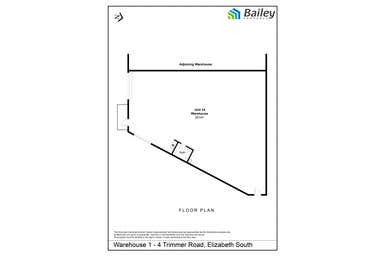 Warehouse 1, 4 Trimmer Road Elizabeth South SA 5112 - Floor Plan 1
