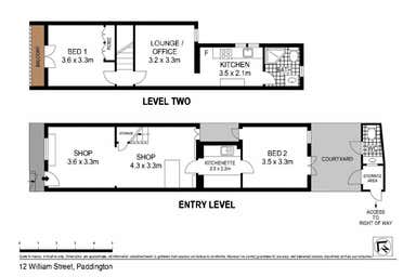 12 William Street Paddington NSW 2021 - Floor Plan 1