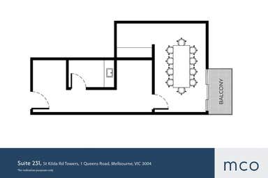 St Kilda Rd Towers, Suite 231, 1 Queens Road Melbourne VIC 3004 - Floor Plan 1