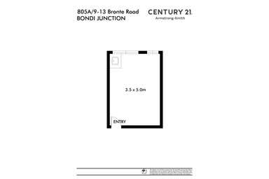 805A/9-13 Bronte Road Bondi Junction NSW 2022 - Floor Plan 1
