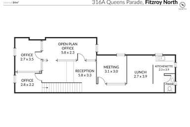 316A Queens Parade Fitzroy North VIC 3068 - Floor Plan 1