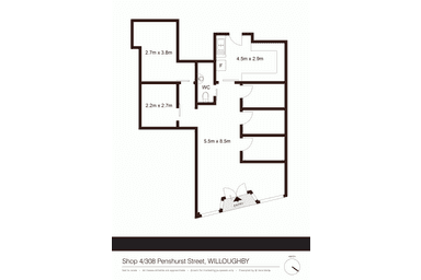 Shop 4, 308-314  Penshurst Street Willoughby NSW 2068 - Floor Plan 1