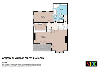 Office 3, 179 Windsor Street Richmond NSW 2753 - Floor Plan 1