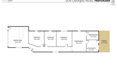 206 St Georges Road Northcote VIC 3070 - Floor Plan 1