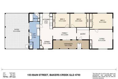 103 Main Street Bakers Creek QLD 4740 - Floor Plan 1