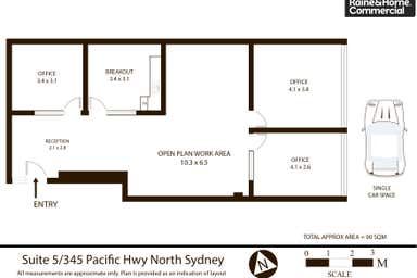 Suite 5, 345  Pacific Highway North Sydney NSW 2060 - Floor Plan 1