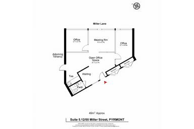 5.12, 55 Miller Street Pyrmont NSW 2009 - Floor Plan 1