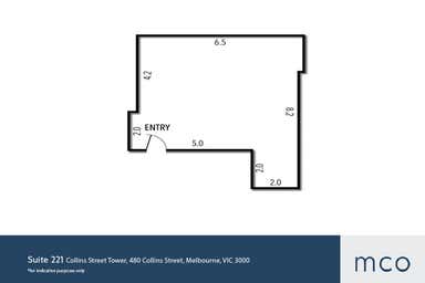 Collins Street Tower, Suite 221, 480 Collins Street Melbourne VIC 3000 - Floor Plan 1