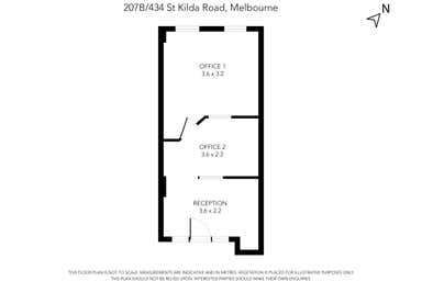 207B/434 St Kilda Road Melbourne VIC 3004 - Floor Plan 1