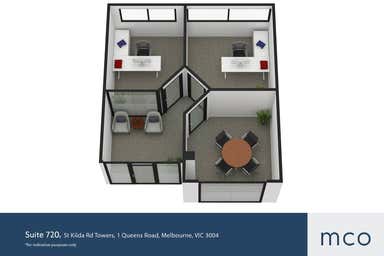 St Kilda Rd Towers, Suite 720, 1 Queens Road Melbourne VIC 3004 - Floor Plan 1