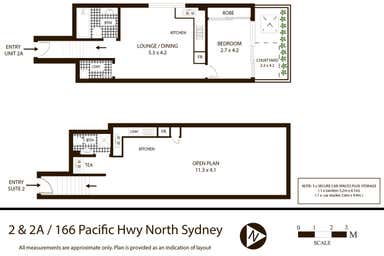 2 & 2a, 166 Pacific Highway North Sydney NSW 2060 - Floor Plan 1