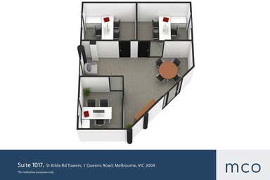 St Kilda Road Towers, Suite 1017, 1 Queens Road Melbourne VIC 3004 - Floor Plan 1